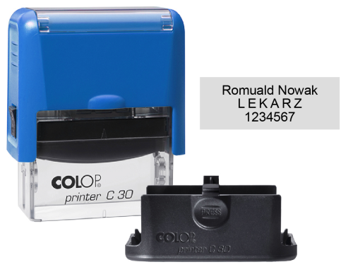 Pieczątka lekarska – imienna z numerem z Centralnego Rejestru Lekarzy