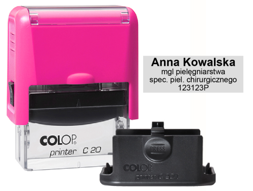 Pieczątka dla pielęgniarki – pieczątka medyczna z numerem prawa wykonywania zawodu