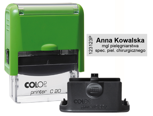 Pieczątka dla pielęgniarki - z numerem PWZ