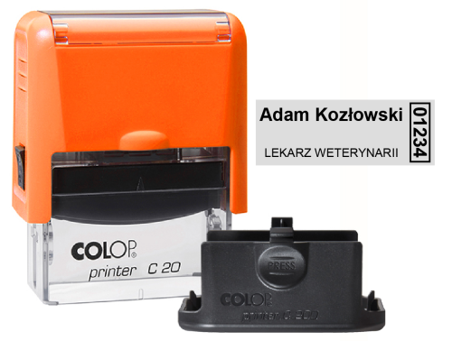 Pieczątka dla lekarza weterynarii – z numerem PWZ